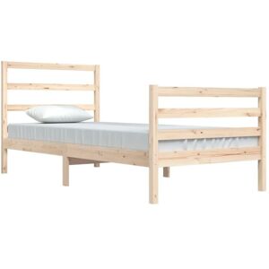 Bed Frame without Mattress Solid Wood Pine 90x200 cm Vidaxl Bed Frame without Mattress Solid Wood Pine 90x200 cm Vidaxl