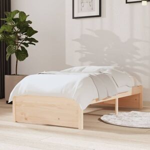 Bed Frame without Mattress Solid Wood 75x190 cm Small Single Small Single Vidaxl Bed Frame without Mattress Solid Wood 75x190 cm Small Single Small Single Vidaxl