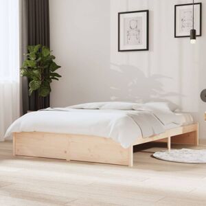 Bed Frame without Mattress Solid Wood 140x190 cm Vidaxl Bed Frame without Mattress Solid Wood 140x190 cm Vidaxl