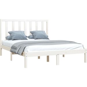 Bed Frame without Mattress White Solid Wood Pine 140x200 cm Vidaxl Bed Frame without Mattress White Solid Wood Pine 140x200 cm Vidaxl