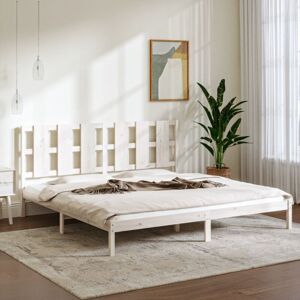 Vidaxl - Bed Frame without Mattress White 180x200 cm Super King Solid Wood Vidaxl - Bed Frame without Mattress White 180x200 cm Super King Solid Wood
