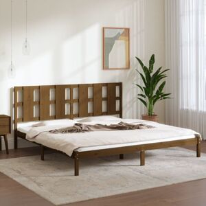 Vidaxl - Bed Frame without Mattress Honey Brown 200x200 cm Solid Wood Pine Vidaxl - Bed Frame without Mattress Honey Brown 200x200 cm Solid Wood Pine