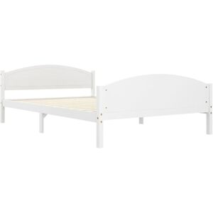Bed Frame without Mattress White Solid Pine Wood 160x200cm Vidaxl Bed Frame without Mattress White Solid Pine Wood 160x200cm Vidaxl