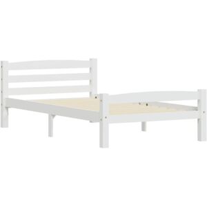 Bed Frame without Mattress White Solid Pinewood 90x200 cm Vidaxl Bed Frame without Mattress White Solid Pinewood 90x200 cm Vidaxl