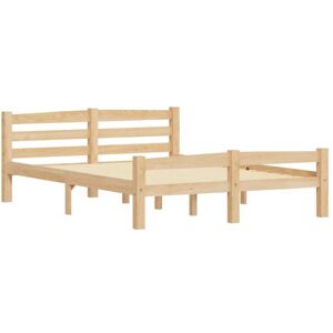 vidaXL 322064 Bed Frame - Solid Pine - 140x200 cm vidaXL 322064 Bed Frame - Solid Pine - 140x200 cm
