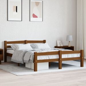 vidaXL 322077 Honey Brown Bed Frame - Bed Frame vidaXL 322077 Honey Brown Bed Frame - Bed Frame