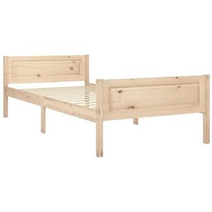Vidaxl - Bed Frame without Mattress Solid Pinewood 100x200 cm Vidaxl - Bed Frame without Mattress Solid Pinewood 100x200 cm