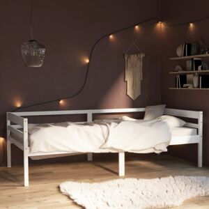 Bed Frame without Mattress White Solid Pinewood 90x200 cm Vidaxl Bed Frame without Mattress White Solid Pinewood 90x200 cm Vidaxl
