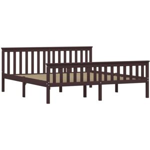 vidaXL Bed Frame Dark Brown - Bed Frame vidaXL Bed Frame Dark Brown - Bed Frame