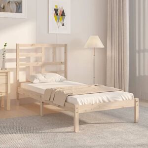 Bed Frame without Mattress Solid Wood 90x200 cm vidaXL Bed Frame without Mattress Solid Wood 90x200 cm vidaXL