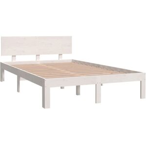 Bed Frame without Mattress White Solid Wood Pine 120x200cm Vidaxl Bed Frame without Mattress White Solid Wood Pine 120x200cm Vidaxl