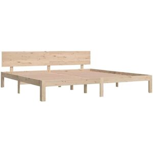 Bed Frame without Mattress Solid Wood Pine 200x200cm Vidaxl Bed Frame without Mattress Solid Wood Pine 200x200cm Vidaxl