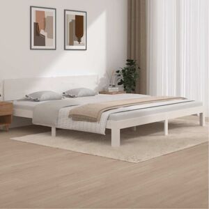 Bed Frame without Mattress White Solid Wood Pine 200x200cm Vidaxl Bed Frame without Mattress White Solid Wood Pine 200x200cm Vidaxl
