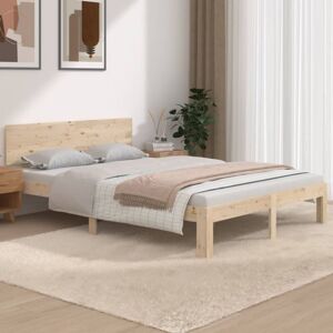 Bed Frame without Mattress 135x190cm Double vidaXL Bed Frame without Mattress 135x190cm Double vidaXL