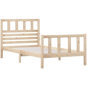 3101138 Bed Frame without Mattress Solid Wood 90x200 cm (810067+814124) vidaXL 3101138 Bed Frame without Mattress Solid Wood 90x200 cm (810067+814124) vidaXL