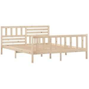 3101148 Bed Frame without Mattress Solid Wood 120x200 cm (810077+814134) Vidaxl 3101148 Bed Frame without Mattress Solid Wood 120x200 cm (810077+814134) Vidaxl