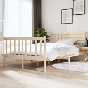 Vidaxl - 3101133 Bed Frame without Mattress Solid Wood 140x190 cm (810062+814144) Vidaxl - 3101133 Bed Frame without Mattress Solid Wood 140x190 cm (810062+814144)