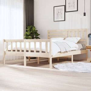3101163 Bed Frame without Mattress Solid Wood 160x200 cm (810092+814154) vidaXL 3101163 Bed Frame without Mattress Solid Wood 160x200 cm (810092+814154) vidaXL