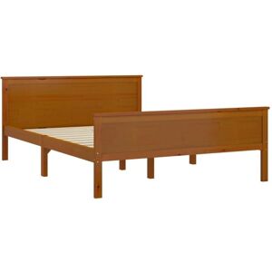 Vidaxl - Bed Frame without Mattress Honey Brown Solid Wood Pine 120x200cm Vidaxl - Bed Frame without Mattress Honey Brown Solid Wood Pine 120x200cm