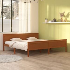 Bed Frame without Mattress Honey Brown Solid Wood Pine 200x200cm Vidaxl Bed Frame without Mattress Honey Brown Solid Wood Pine 200x200cm Vidaxl