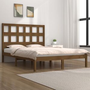 Vidaxl - Bed Frame without Mattress Honey Brown 200x200 cm Solid Wood Pine Vidaxl - Bed Frame without Mattress Honey Brown 200x200 cm Solid Wood Pine