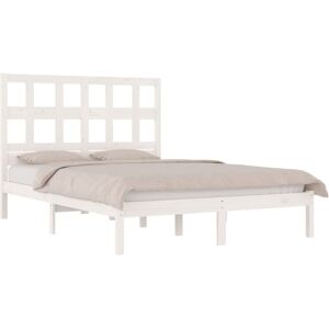 Bed Frame without Mattress White 120x200 cm Solid Wood Pine vidaXL Bed Frame without Mattress White 120x200 cm Solid Wood Pine vidaXL