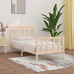 Bed Frame without Mattress Solid Wood Pine 100x200 cm Vidaxl Bed Frame without Mattress Solid Wood Pine 100x200 cm Vidaxl