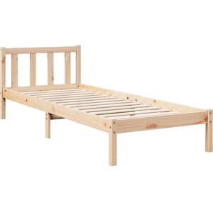 Extra Long Bed Frame without Mattress 90x210 cm Solid Wood Pine Vidaxl Extra Long Bed Frame without Mattress 90x210 cm Solid Wood Pine Vidaxl