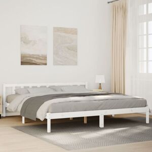 Vidaxl - Extra Long Bed Frame without Mattress White 200x210 cm Solid Wood Pine Vidaxl - Extra Long Bed Frame without Mattress White 200x210 cm Solid Wood Pine