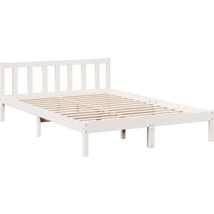 Vidaxl - Extra Long Bed Frame without Mattress White 160x220 cm Solid Wood Pine Vidaxl - Extra Long Bed Frame without Mattress White 160x220 cm Solid Wood Pine