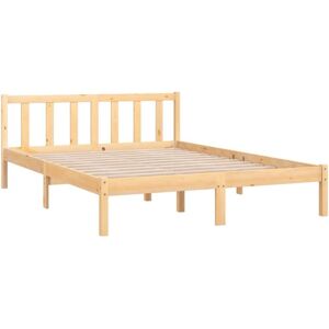 810062 Bed Frame without Mattress Solid Wood 140x190 cm Vidaxl 810062 Bed Frame without Mattress Solid Wood 140x190 cm Vidaxl