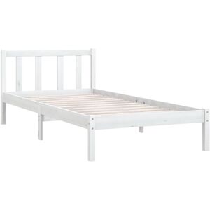 Bed Frame without Mattress White Solid Wood Small Single Vidaxl Bed Frame without Mattress White Solid Wood Small Single Vidaxl