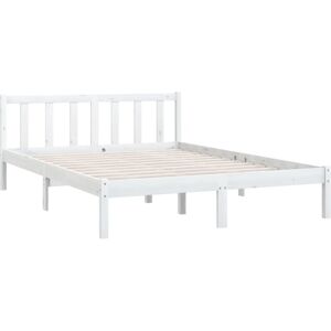810083 Bed Frame without Mattress White Solid Wood 140x200 cm Vidaxl 810083 Bed Frame without Mattress White Solid Wood 140x200 cm Vidaxl