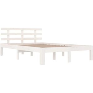 Bed Frame without Mattress White Solid Wood 140x200 cm Vidaxl Bed Frame without Mattress White Solid Wood 140x200 cm Vidaxl