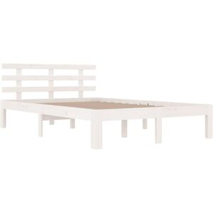 Bed Frame without Mattress White 135x190cm Double Vidaxl Bed Frame without Mattress White 135x190cm Double Vidaxl