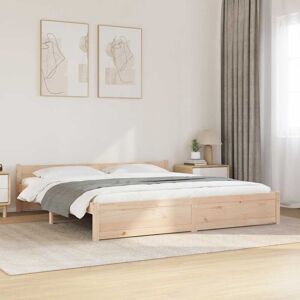 Bed Frame without Mattress Solid Wood 180x200 cm Super King Super King Size Vidaxl Bed Frame without Mattress Solid Wood 180x200 cm Super King Super King Size Vidaxl