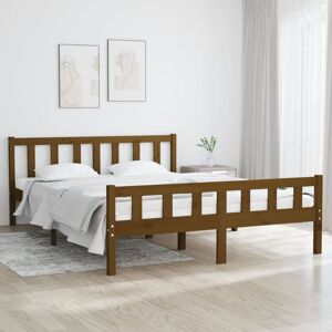 Bed Frame without Mattress Honey Brown Solid Wood 120x200 cm Vidaxl Bed Frame without Mattress Honey Brown Solid Wood 120x200 cm Vidaxl