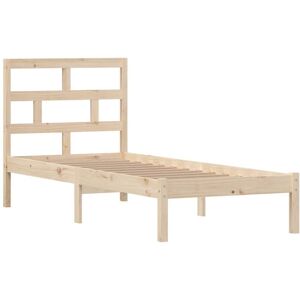Bed Frame without Mattress Small Single Solid Wood vidaXL Bed Frame without Mattress Small Single Solid Wood vidaXL
