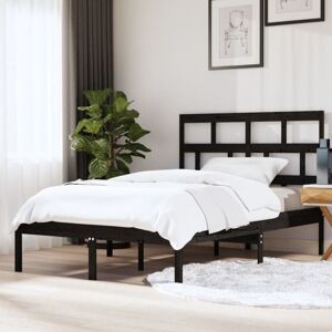 Bed Frame without Mattress Black King Size Solid Wood Vidaxl Bed Frame without Mattress Black King Size Solid Wood Vidaxl
