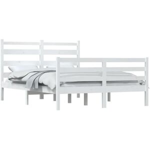 Bed Frame without Mattress Solid Wood Pine 120x200 cm White Vidaxl Bed Frame without Mattress Solid Wood Pine 120x200 cm White Vidaxl