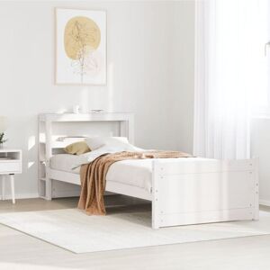 Vidaxl - Bed Frame with Headboard without Mattress White 90x190 cm Single Vidaxl - Bed Frame with Headboard without Mattress White 90x190 cm Single