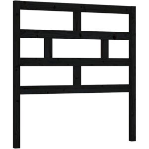 Bed Headboard Black 81x4x100 cm Solid Wood Pine Vidaxl Bed Headboard Black 81x4x100 cm Solid Wood Pine Vidaxl