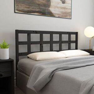 Bed Headboard Black 145.5x4x100 cm Solid Wood Pine Vidaxl Bed Headboard Black 145.5x4x100 cm Solid Wood Pine Vidaxl