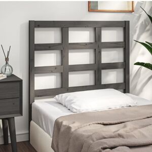 Bed Headboard Grey 95.5x4x100 cm Solid Wood Pine Vidaxl Bed Headboard Grey 95.5x4x100 cm Solid Wood Pine Vidaxl