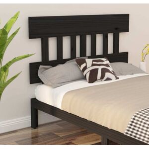 Bed Headboard Black 143.5x3x81 cm Solid Wood Pine Vidaxl Bed Headboard Black 143.5x3x81 cm Solid Wood Pine Vidaxl