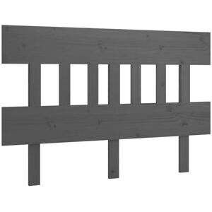 Bed Headboard Grey 143.5x3x81 cm Solid Wood Pine vidaXL Bed Headboard Grey 143.5x3x81 cm Solid Wood Pine vidaXL