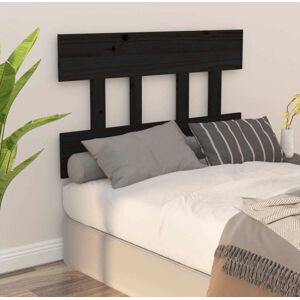 Bed Headboard Black 103.5x3x81 cm Solid Wood Pine Vidaxl Bed Headboard Black 103.5x3x81 cm Solid Wood Pine Vidaxl