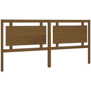 Bed Headboard Honey Brown 205.5x4x100 cm Solid Pine Wood vidaXL Bed Headboard Honey Brown 205.5x4x100 cm Solid Pine Wood vidaXL