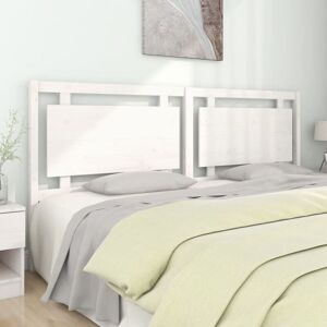 Bed Headboard White 205.5x4x100 cm Solid Pine Wood Vidaxl Bed Headboard White 205.5x4x100 cm Solid Pine Wood Vidaxl