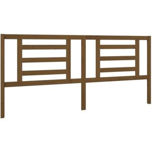 Bed Headboard Honey Brown 206x4x100 cm Solid Pine Wood vidaXL Bed Headboard Honey Brown 206x4x100 cm Solid Pine Wood vidaXL